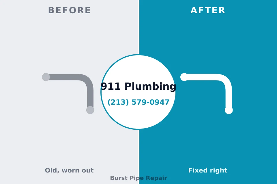 Before and after: plumbing company Tioga, ND